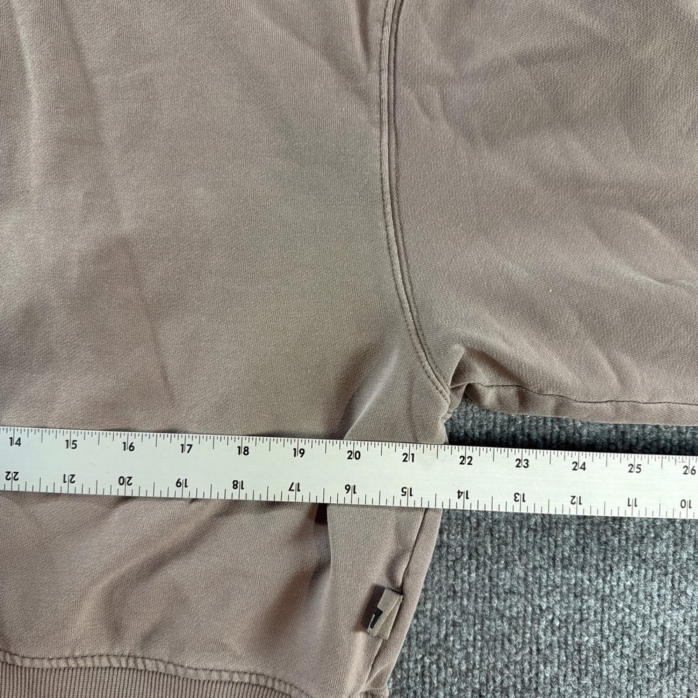 JoyLab Womens Relaxed French Terry Crewneck Sweatshirt Taupe Brown Med Fall Cozy - Picture 5 of 7